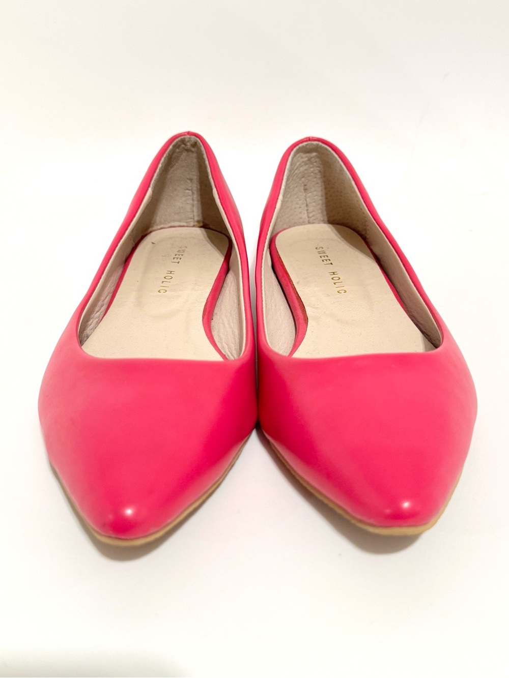 Hot Pink Pointed Toe Flats Women’s 6 Barbiecore